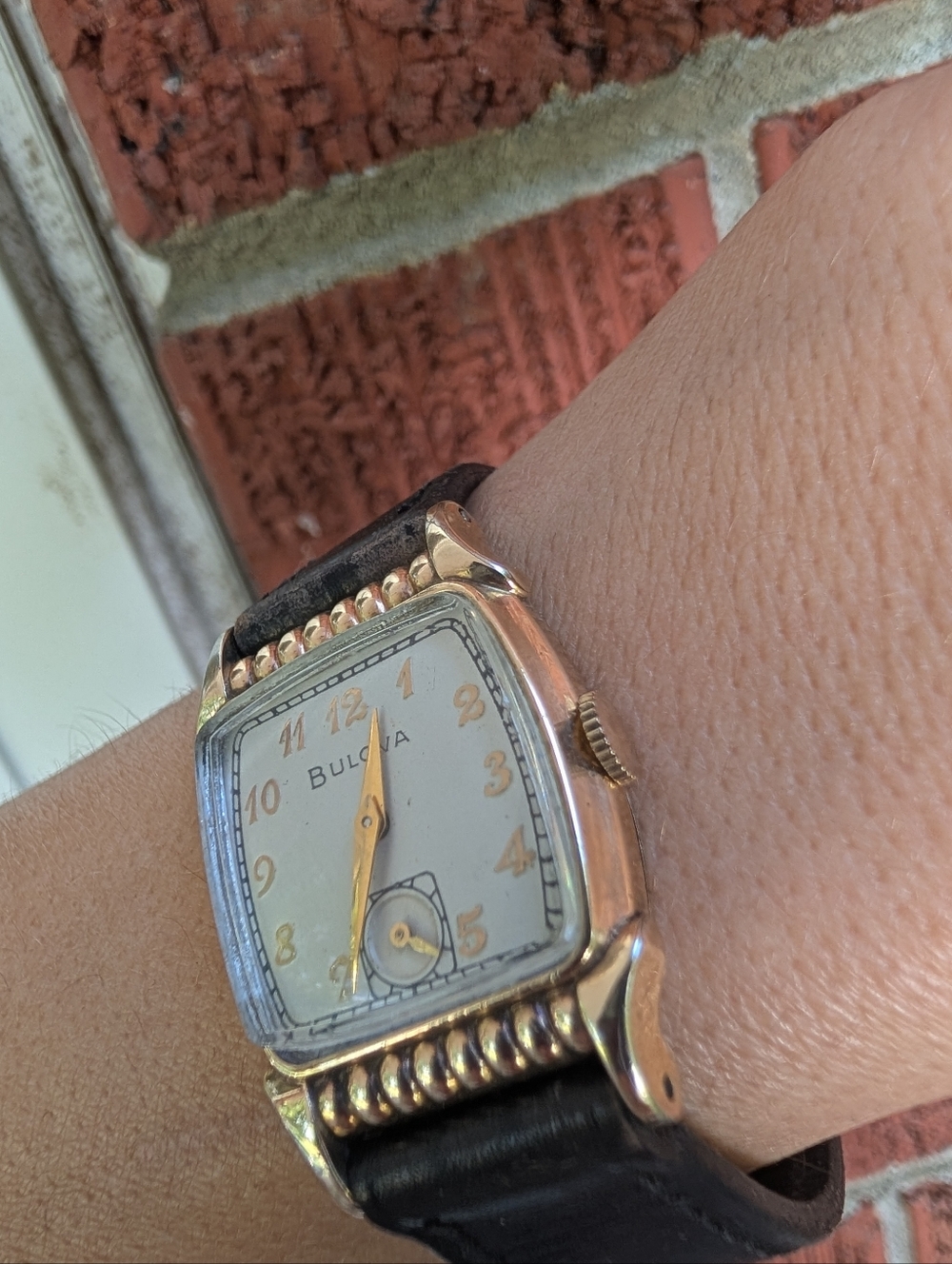 Vintage 1948 Bulova 10K Rose Gold Filled Watch Works Great!! Newly Serviced - Picture 13 of 14